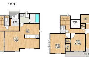 枚方市 渚栄町　新築 戸建　１号棟