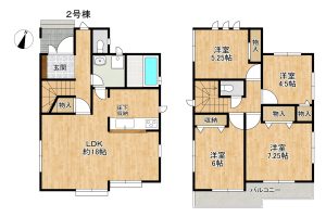 枚方市 渚栄町　新築 戸建　2号棟