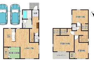 枚方市 東香里元町 3期　新築 戸建　１号棟