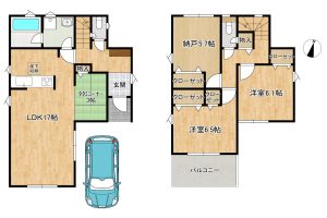 枚方市 星丘　第11　新築 戸建　1号棟